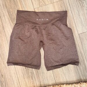 Brown NVGTN shorts